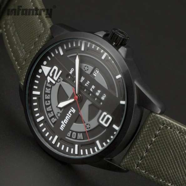 INFANTRY MILITARY CO. Delta Squadron World Peace Keeper Watch BRAND NEW IN BOX