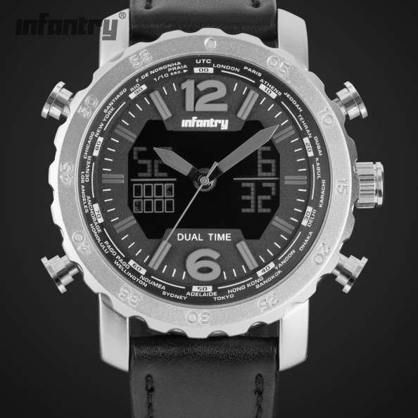 INFANTRY MILITARY CO. "Dark Knight" Watch Brand new BOXED, FULLY LOADED!