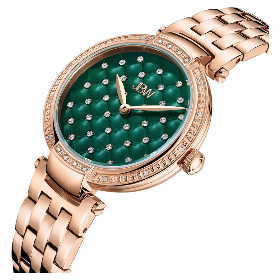 Retail: $599 /R7,299.00 JBW Women's Gala with 18 REAL DIAMONDS and Genuine 18k Plating Watch