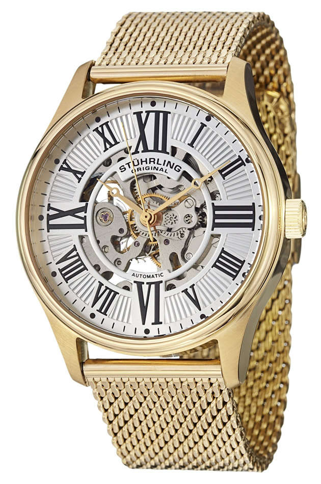 STUHRLING ORIGINAL Mens Atrium Elite Automatic Watch BRAND NEW + BOX + PAPERWORK