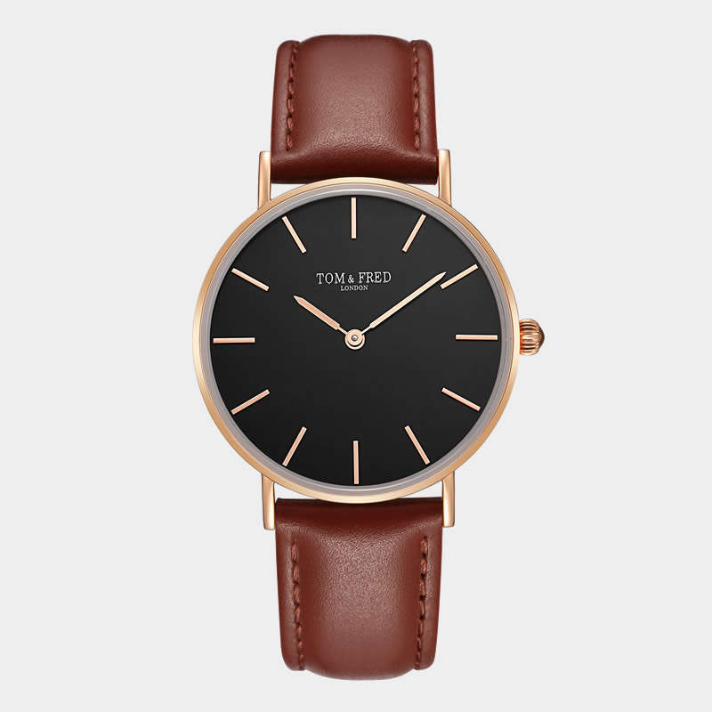 Retail: R2999.00 TOM & FRED LONDON Women's British Draycott Brown Leather Watch