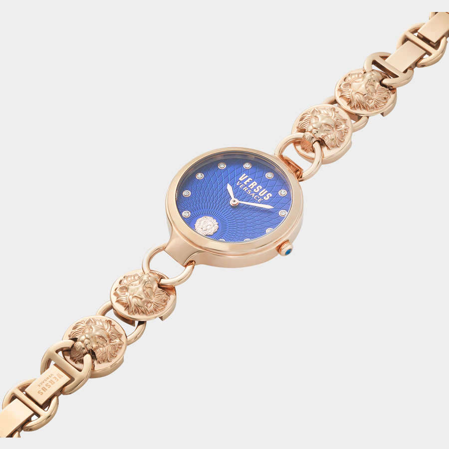 VERSACE Lady Versus Broadwood Lion Head Rose Gold pl. Watch BRAND NEW IN BOX + PAPERS