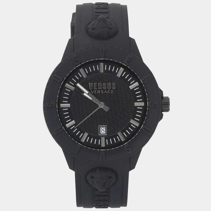 Retail: R5,999.00 VERSACE Women's VERSUS Tokyo R Silicone Black Watch BRAND NEW IN BOX + PAPERS