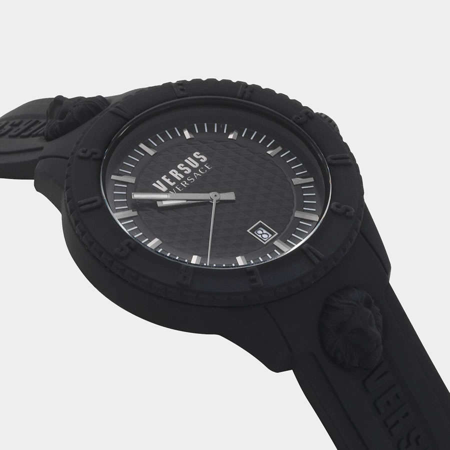 Retail: R5,999.00 VERSACE Women's VERSUS Tokyo R Silicone Black Watch BRAND NEW IN BOX + PAPERS