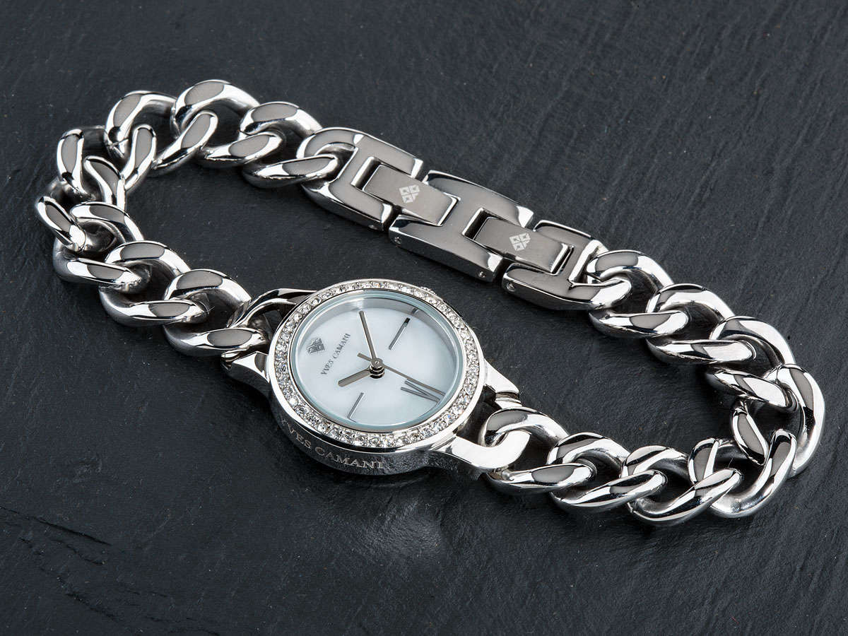 YVES CAMANI Women's Burgaudine 45x Zirconia Watch *HIGH CLASS LUXURY*