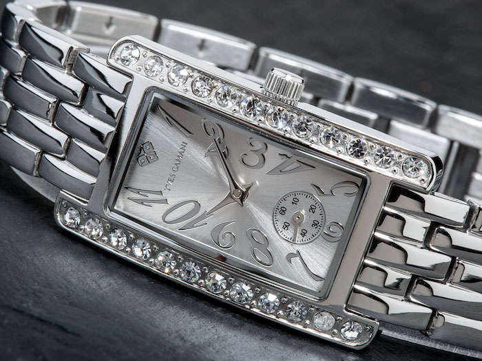 *****YVES CAMANI***** Women's Amance II Silver Zirconia W BRAND NEW, EXCLUSIVE