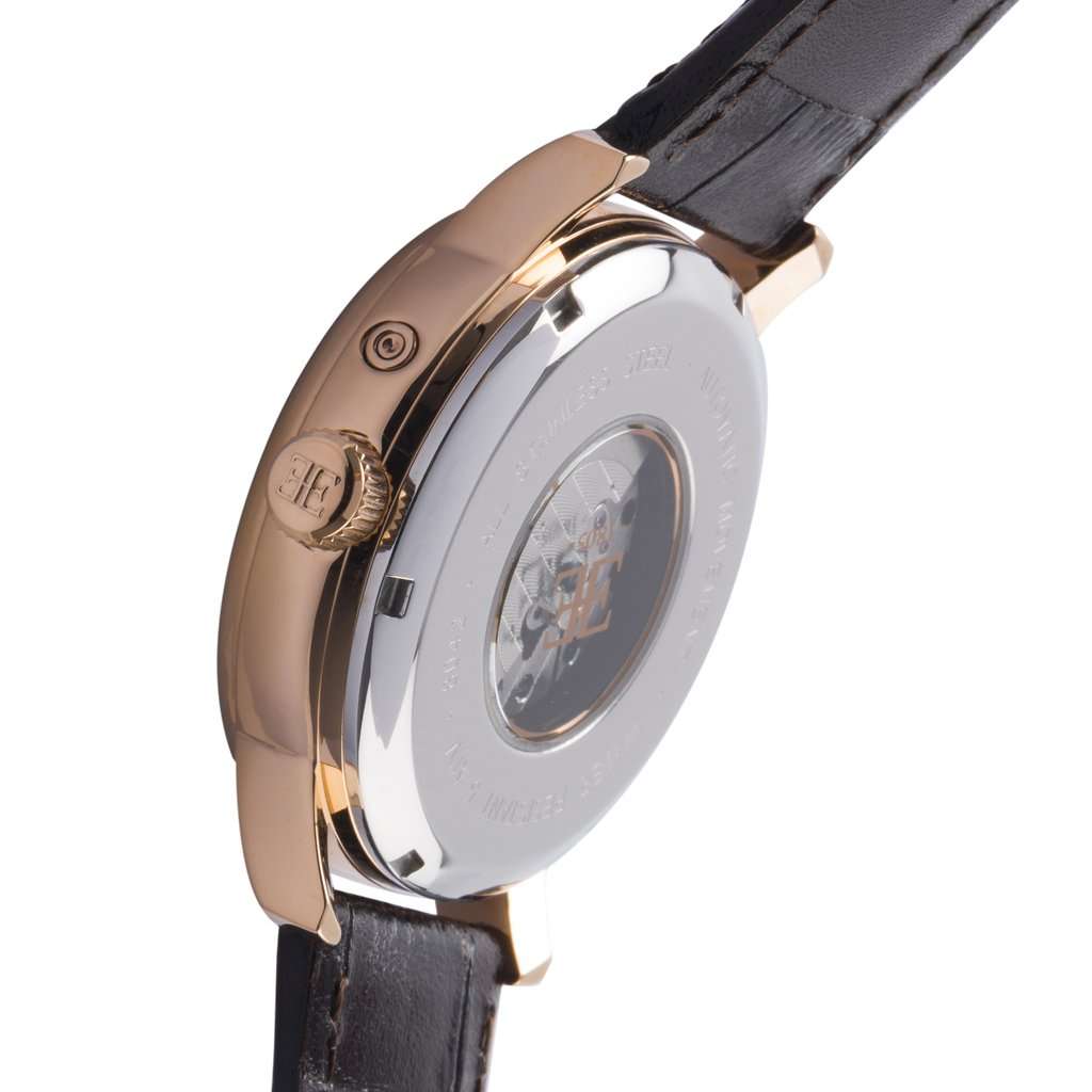 Retail: R7,200.00 Thomas Earnshaw Westminster Automatic Rose Case Watch DUAL TIME Watch NEW