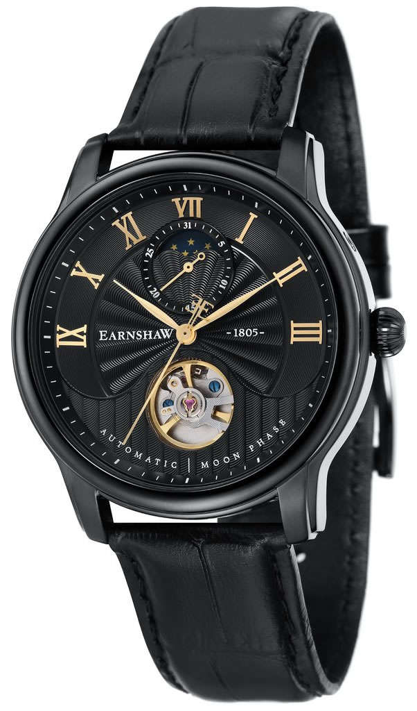 Retail: R7,200.00 Thomas Earnshaw Longitude TOURBI MOONPHASE AUTOMATIC Skeleton Watch