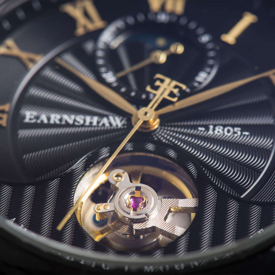 Retail: R7,200.00 Thomas Earnshaw Longitude TOURBI MOONPHASE AUTOMATIC Skeleton Watch