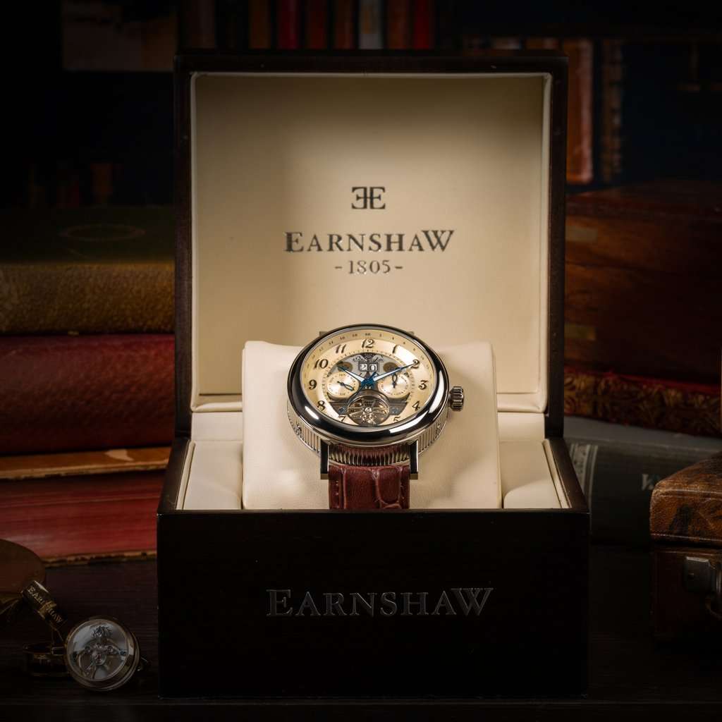 Retail: R7,800.00 Earnshaw 1805 London BEAUFORT Master of Complications Automatic Skeleton Watch