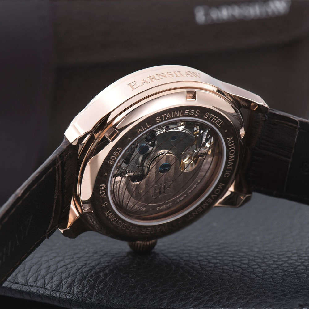 Retail: £360.00 (British Pounds) /R7,200.00 Thomas Earnshaw Longitude Shadow Automatic Watch NEW