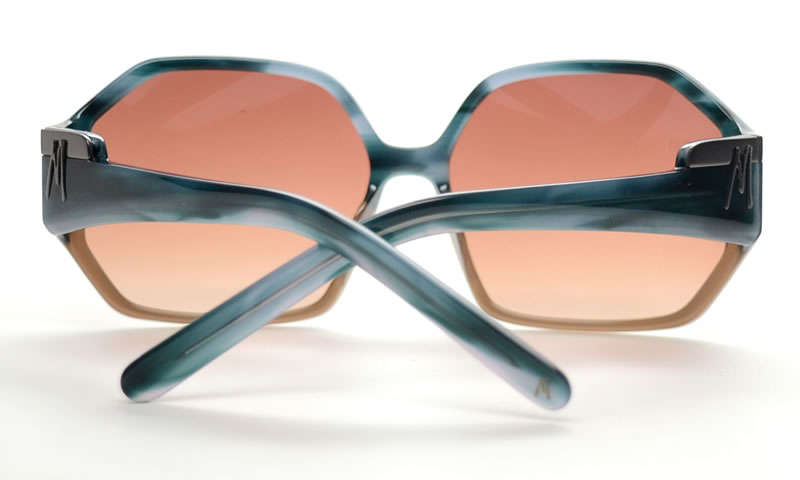 Brand new GUESS Marciano Retro Hexagon Teal/Horn Ivory Luxury Sunglasses 100% GENUINE, HOT!!!