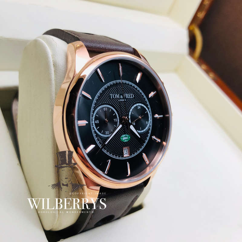 Retail: R5,999.00 TOM & FRED London® Men's BONNEVILLE 1/500pcs Utah, U.S.A Land Speed Chrono Watch