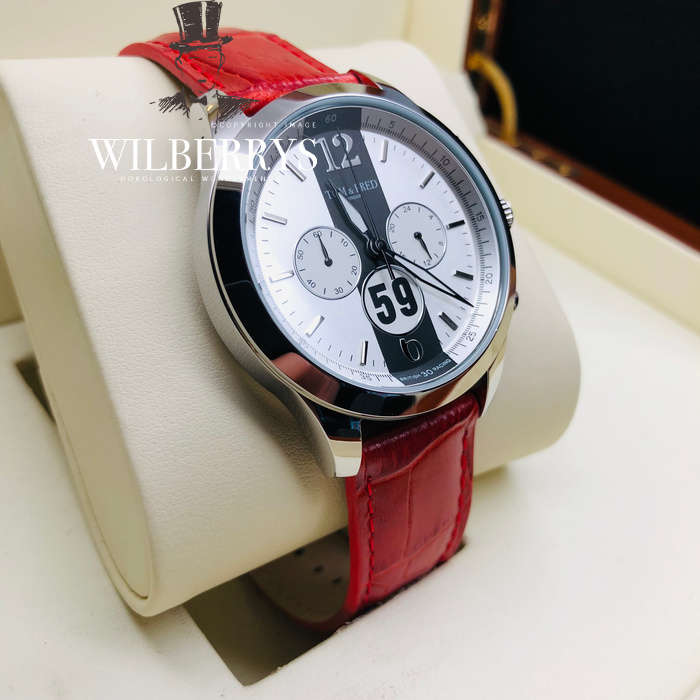 TOM & FRED London® Men's BRABHAM British Racing 1/1000 Produced Chronograph Scarlet Red Watch
