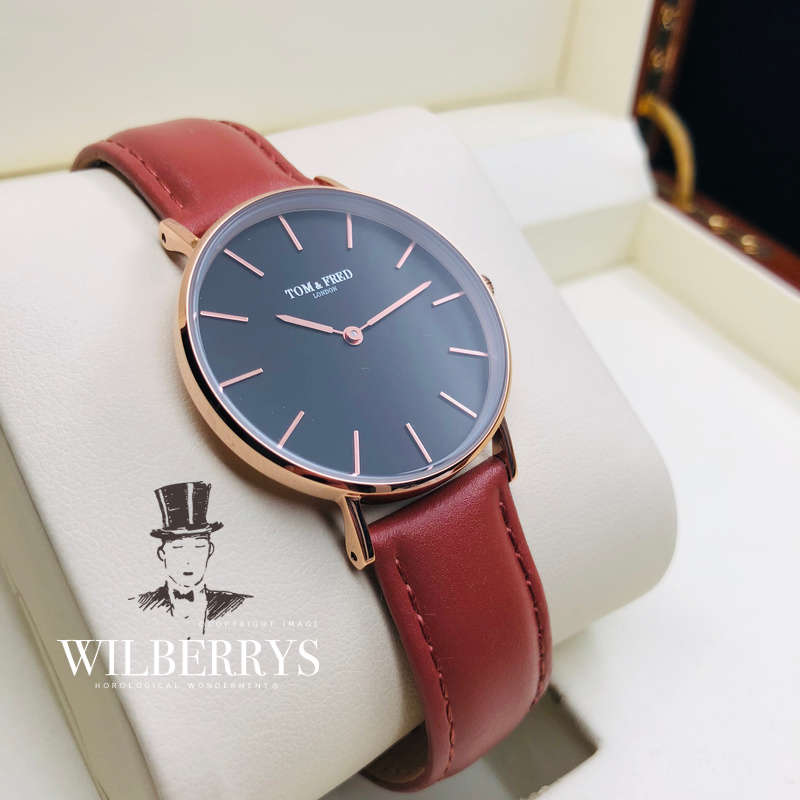 Retail: R2999.00 TOM & FRED LONDON Women's British Draycott Brown Leather Watch