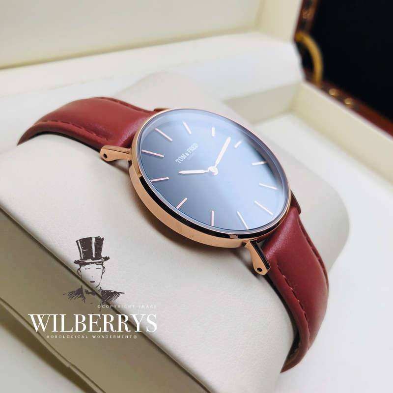 Retail: R2999.00 TOM & FRED LONDON Women's British Draycott Brown Leather Watch