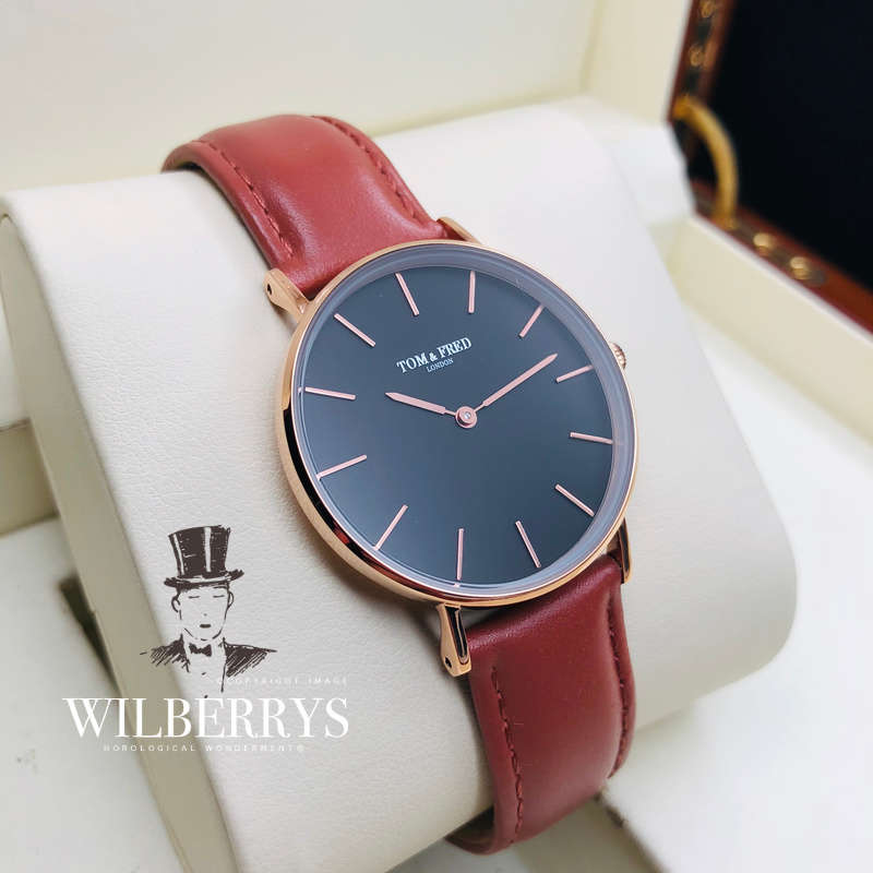 Retail: R2999.00 TOM & FRED LONDON Women's British Draycott Brown Leather Watch