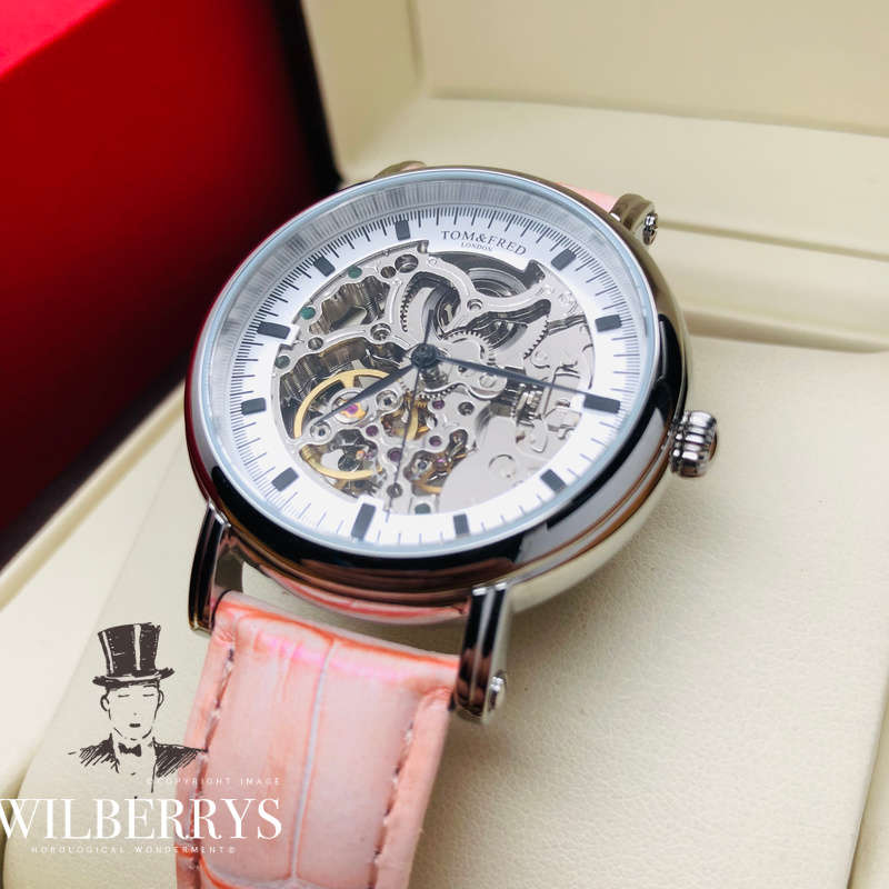 Retail: R6,000.00 TOM & FRED London Women's Automatic Portendorf Pink Watch 1/1000pcs