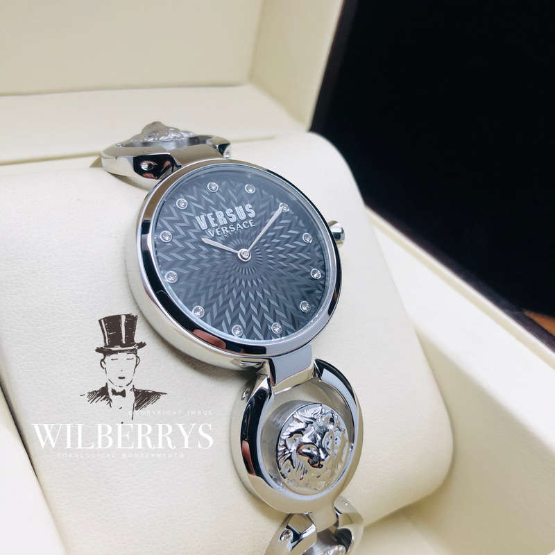 Retail: R6102.50 VERSACE Women's Champs De Eluise Black Dial Watch NEW IN BOX