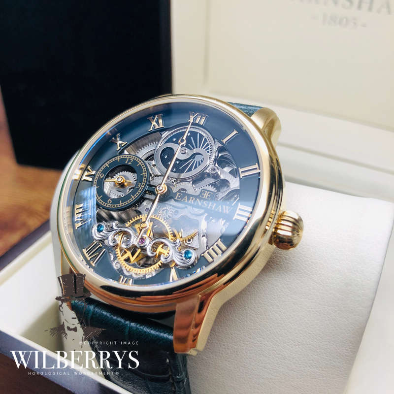 Retail: R7,800.00 Earnshaw 1805 London LONGITUDE Master of Complications Automatic Skeleton Watch