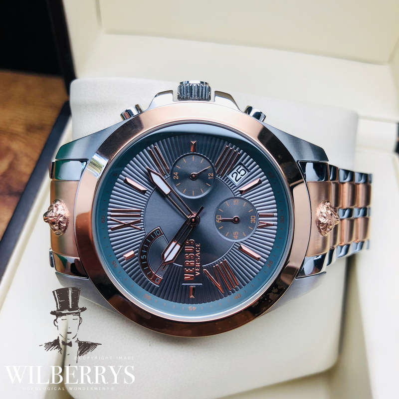 Retail: R6,999.00 VERSACE MEN'S CHRONO LION VERSUS CHRONOGRAPH WATCH BRAND NEW IN BOX