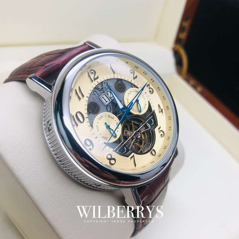 Retail: R7,800.00 Earnshaw 1805 London BEAUFORT Master of Complications Automatic Skeleton Watch