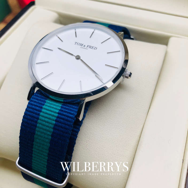 TOM & FRED London Men's McEnroe Swiss Slimline British Watch **Brand new**