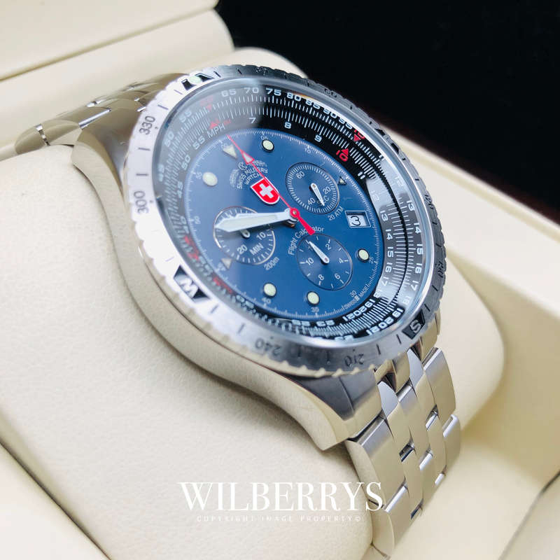 Retail: R15,000.00 CX Swiss Military AIRFORCE ONE 200 Meter Depth United States AF1 Chrono Watch