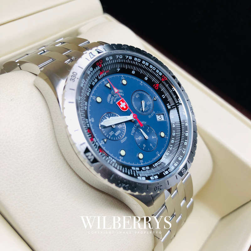 Retail: R15,000.00 CX Swiss Military AIRFORCE ONE 200 Meter Depth United States AF1 Chrono Watch