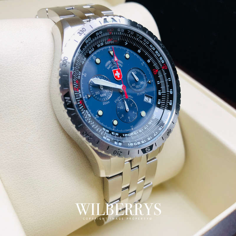 Retail: R15,000.00 CX Swiss Military AIRFORCE ONE 200 Meter Depth United States AF1 Chrono Watch