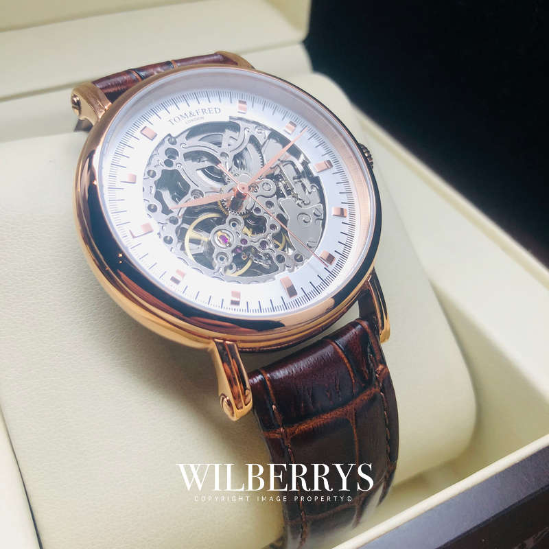 Retail: R6,000.00 TOM & FRED London Men's AUTOMATIC 1/1000 Limited Portendorf British Leather Watch