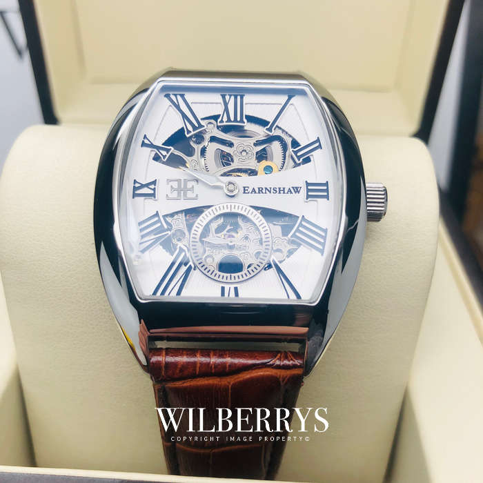 THOMAS EARNSHAW 1805 "Holborn" AUTOMATIC TONNEUX Watch *Exclusive W/ BOX AND PAPERS