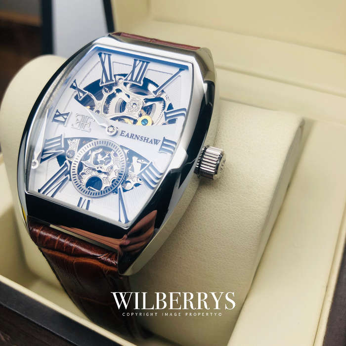 THOMAS EARNSHAW 1805 "Holborn" AUTOMATIC TONNEUX Watch *Exclusive W/ BOX AND PAPERS