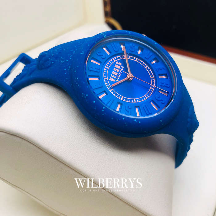 Retail: R4158.70 VERSACE Women's VERSUS Fire Island Indiglo Violet Watch BRAND NEW IN BOX + PAPERS