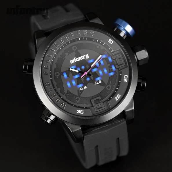 INFANTRY MILITARY CO. Elite WORLD PEACE KEEPER Watch Brand new BOXED, FULLY LOADED!