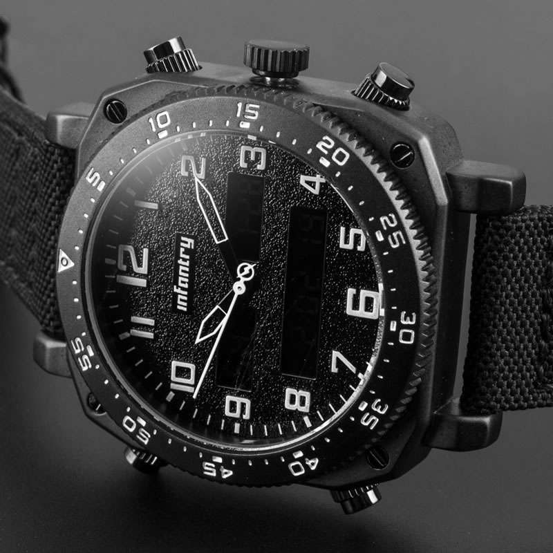 INFANTRY MILITARY CO. UNI-BOMBER Nylon Watch Brand new BOXED, FULLY LOADED!