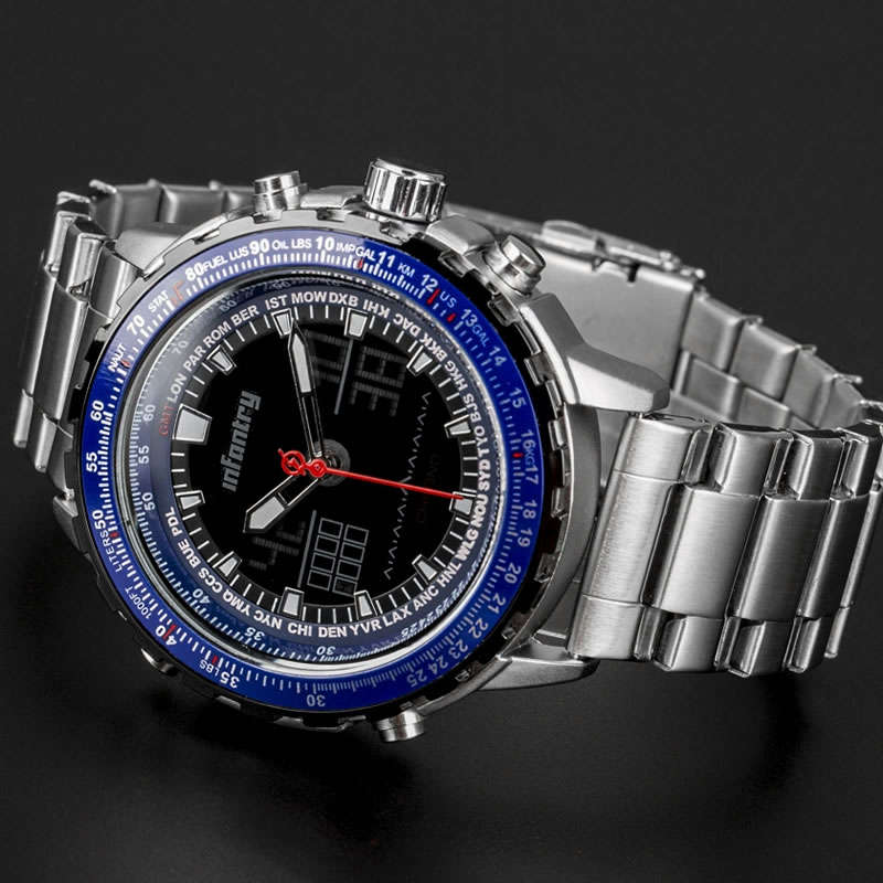 INFANTRY MILITARY CO. Aviation Cockpit Blue Watch Brand new BOXED, FULLY LOADED!