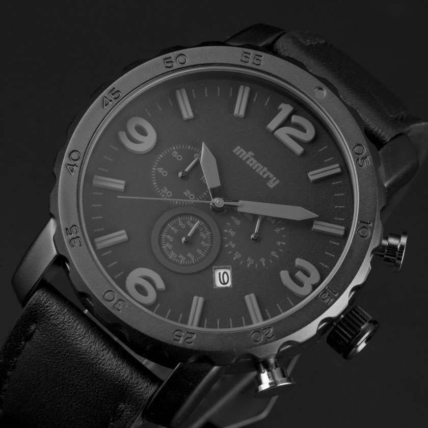 late entry!! INFANTRY MILITARY CO. Dark Knight Watch Brand new BOXED, FULLY LOADED!