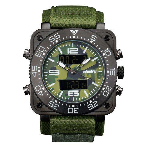 INFANTRY MILITARY: THE TANK SQUARE CASE 47mm Watch Brand new BOXED, FULLY LOADED!