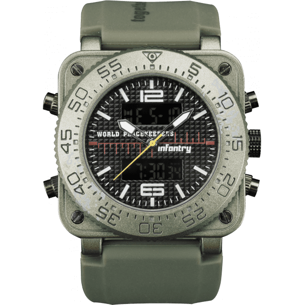 Infantry Military SQUARE CASING WPK Tank 47mm  Watch Brand new BOXED, FULLY LOADED! Exclusive