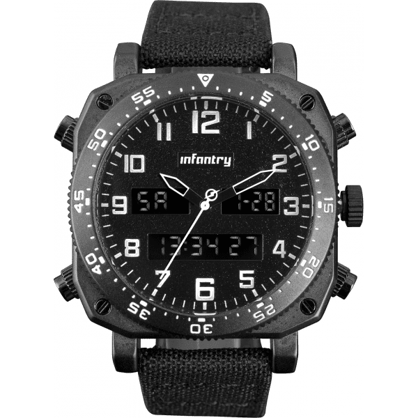 INFANTRY MILITARY CO. UNI-BOMBER Nylon Watch Brand new BOXED, FULLY LOADED!