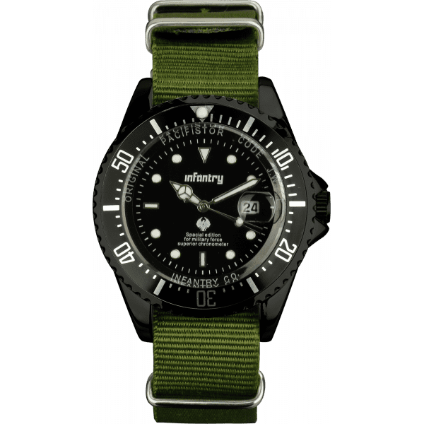 INFANTRY MILITARY CO. Pacifistor 44mm Watch Brand new BOXED, FULLY LOADED!