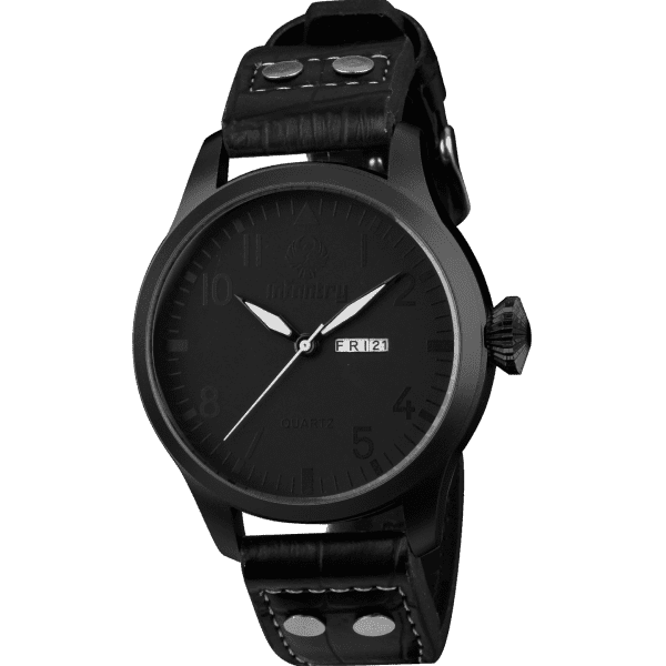 INFANTRY MILITARY CO. Stealth 46mm BLACK HAWK Watch Brand new BOXED, FULLY LOADED!