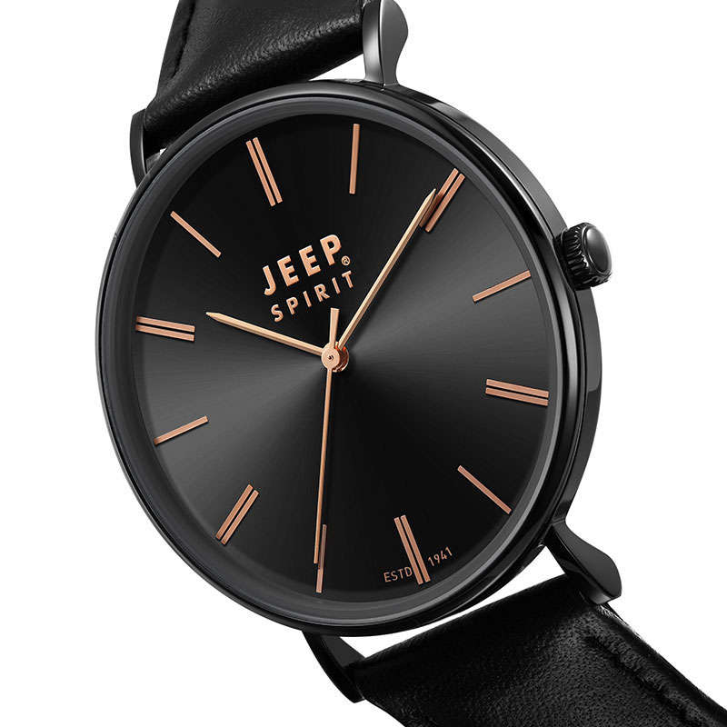 Retail: R3,499.00 JEEP Women's Spirit Lady Black Edition 36mm Watch BRAND NEW