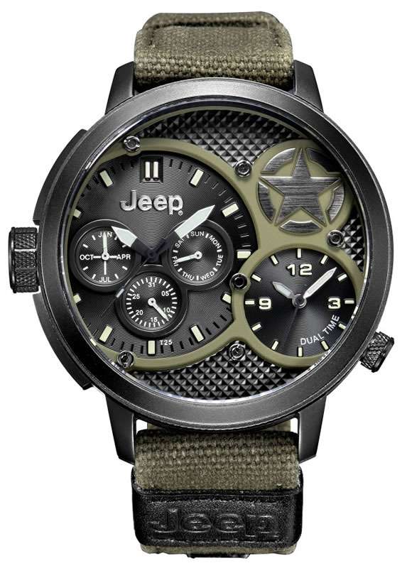 Retail: R9,000.00 JEEP Men's 52mm Wrangler Giant Watch THICK HEAVY Watch NEW!!