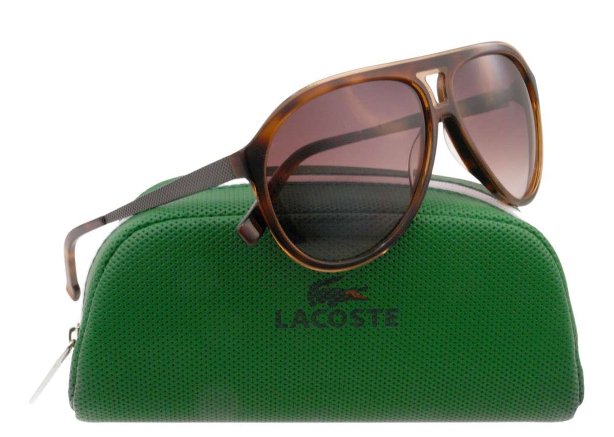 LACOSTE Men's Metal Trim Aviator Sunglasses 100% GENUINE, BRAND NEW, HOT!!