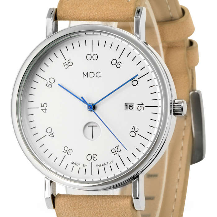 MDC INFANTRY CO. Copter Tan Grande Calandar Watch Brand new BOXED, FULLY LOADED!