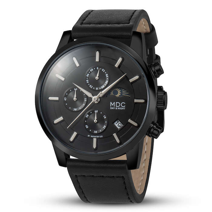 MDC MILITARY CO. Black Moon Chronograph Watch Brand new BOXED, FULLY LOADED!