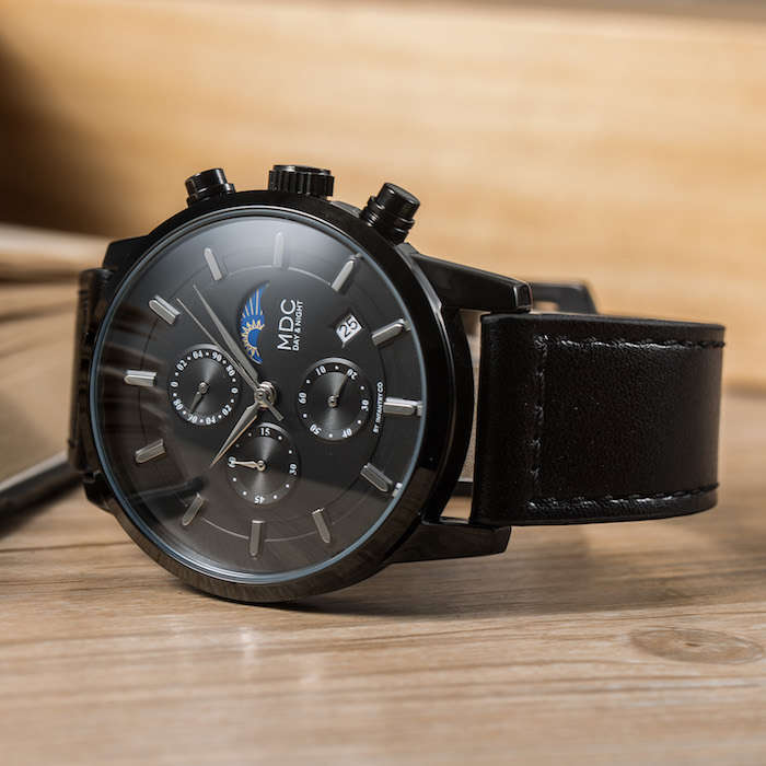 MDC MILITARY CO. Black Moon Chronograph Watch Brand new BOXED, FULLY LOADED!