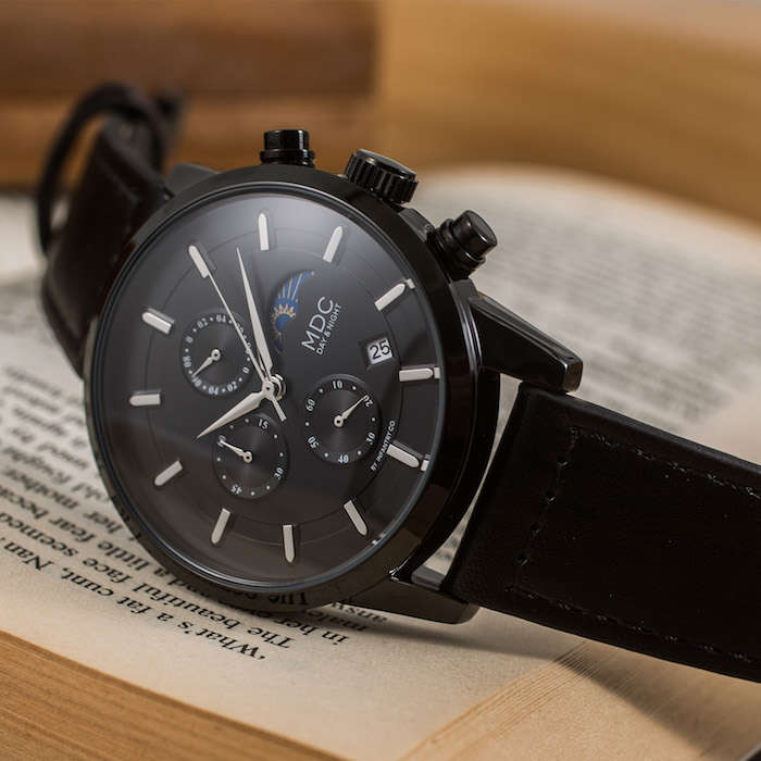 MDC MILITARY CO. Black Moon Chronograph Watch Brand new BOXED, FULLY LOADED!